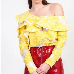 Kriado asymmetrical organza blouse🌼🌻